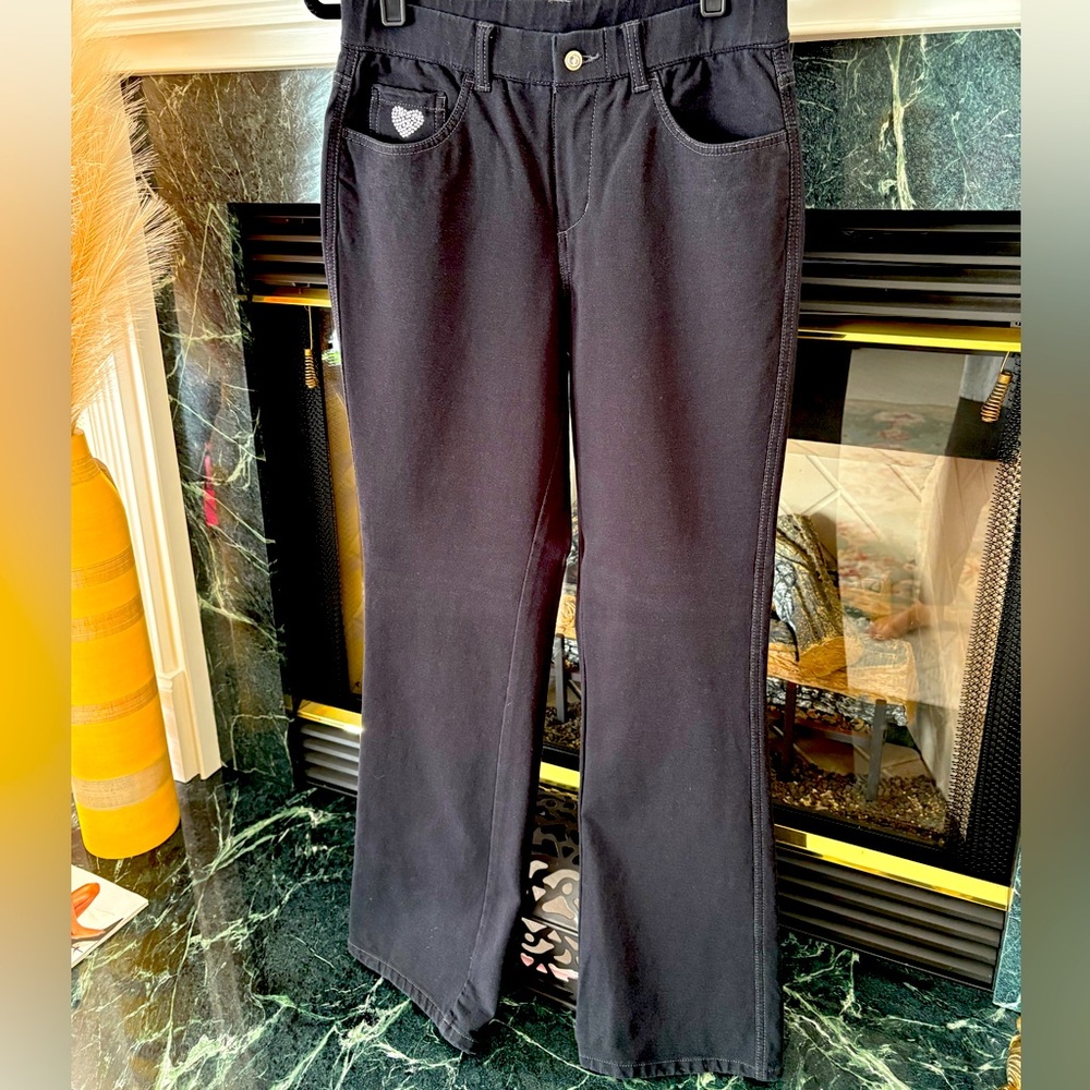 Quacker Factory Black Embellished Jeans